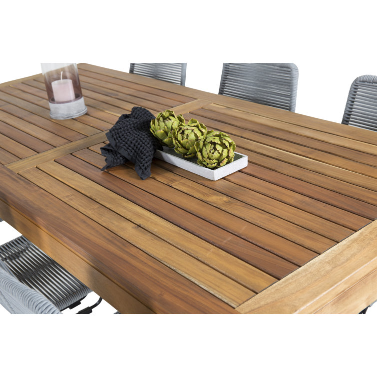 Hykkon Braeden Rectangular 6 Person 200cm Long Dining Set Wayfair.co.uk